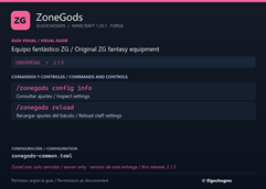 ZoneGods — Commands & controls / Comandos y controles