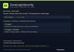 ZoneLoginSecurity — Commands & controls / Comandos y controles