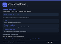 ZoneScoreBoard — Commands & controls / Comandos y controles