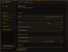 Appearance Settings