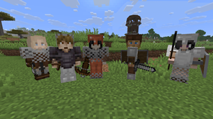 Mercenaries with weapons