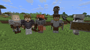 They can fight with all vanilla weapons