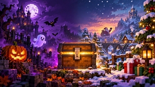 Estaciones Festivas — Halloween y Navidad