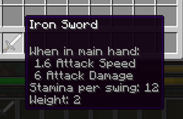Weapon tooltips