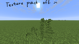 Texture pack off