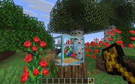 You can lock your containers if you wish