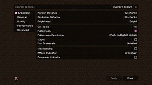 Modpack Settings