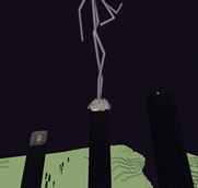 A double lightning strike hitting the spot where an End crystal once stood.png