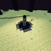 Experience points on the ground in the center of the island, after defeating the dragon.png