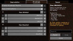 Breakage Config