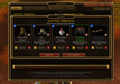 unsealed cards once you click on them