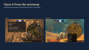 Open it from the minimap