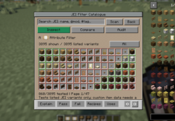 JEI Filter Catalogue