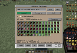 JEI Filter Catalogue Results