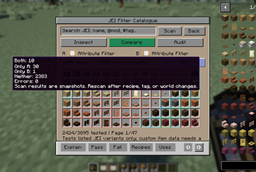 JEI Filter Catalogue Results Compare Mode