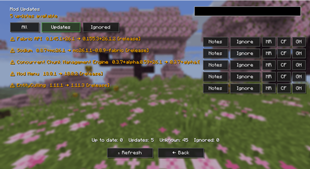 Mod Updates Window