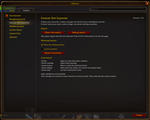 Settings in the game's options under AddOns