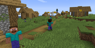Workers in village