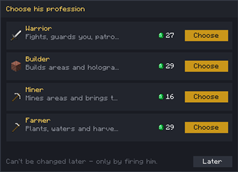 choose his profession