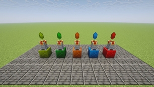 Five tiered crystals