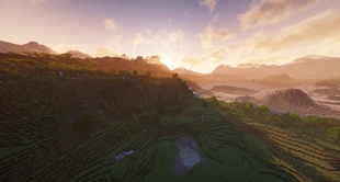 Plains at sunset