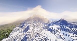 Frozen peaks in daylight