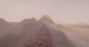 Mountain ridge in a storm