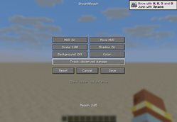 ShowHitReach settings and HUD layout sample