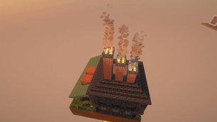 A steam power plant in the sky