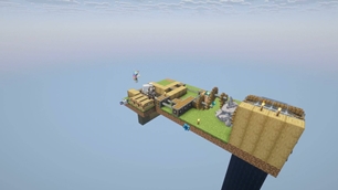An island floating in the void