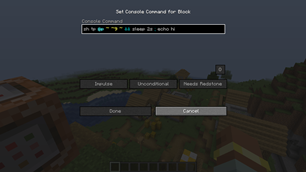 Command blocks