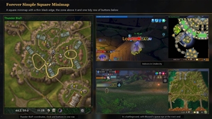 Square minimap, one tidy row