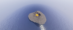 Volcanic island