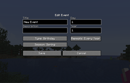 Custom Events GUI