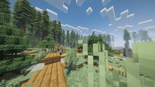 Dark oak village