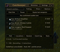 Compact journal and fishing controls