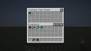 Compact controls in the chest screen
