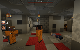 Prisoners roam freely round the corridors.