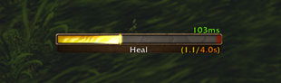 Simple Cast Bar Minor Spell Pushback