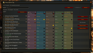 Party Quest Log