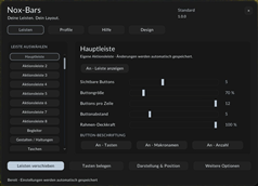 Action Bars — Visible Buttons & Layout
