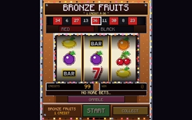 When you choose to gamble you see a roulette reel spinning around and then landing on either red or black, or even green!