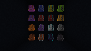 Painted 3D backpacks