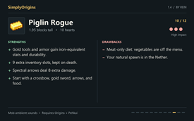 Piglin Rogue Origin