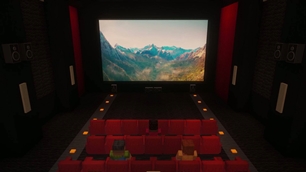 Movie night with friends
