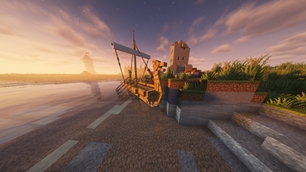 Sailing at sunset