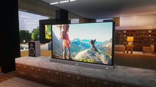 PeraTV on its aluminium rail