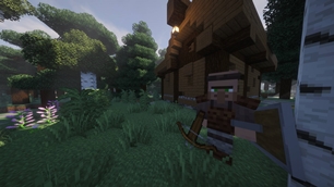 A guard in the forest village