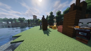 A camp by the water