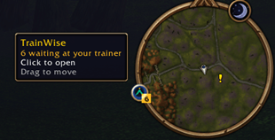 Minimap badge shows what's ready